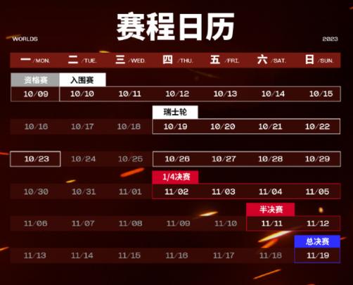 2021lol全球总决赛赛程表中国